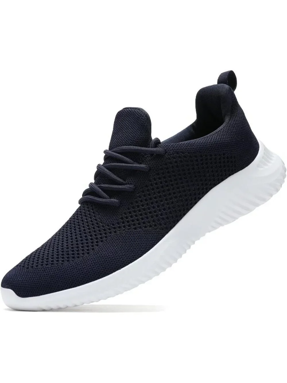 Men's Navy Blue Ultra Light Breathable Casual Fashion Slip on Walking Sneaker